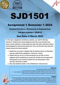 SJD1501 Assignment 1 (COMPLETE ANSWERS) Semester 1 2024 (550910) - DUE 6 March 2024
