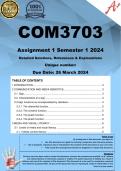 COM3703 Assignment 1 (COMPLETE ANSWERS) Semester 1 2024 - DUE 26 March 2024