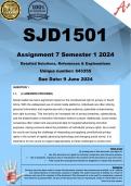 SJD1501 Assignment 7 (COMPLETE ANSWERS) Semester 1 2024 (643355) - DUE 9 June 2024
