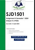 SJD1501 Assignment 4 (QUALITY ANSWERS) Semester 1 2024