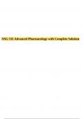 NSG 533 Advanced Pharmacology