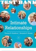 TEST BANK for Intimate Relationships 3rd Edition. by Thomas N. Bradbury; Benjamin R. Karney. ISBN 9780393428025, 0393428028. Complete Chapters 1-15.