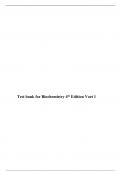 Test bank for Biochemistry 4th Edition