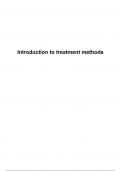 Summary -  Introduction to Treatment Methods (500194-B-6)