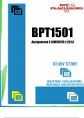 BPT1501 Assignment 3 Semester 1 2023 (862719)