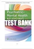 Test Bank For Psychiatric Mental Health Nursing 