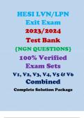 HESI LVN/LPN Exit Exam 2023/2024 Test Bank with NGN QUESTIONS