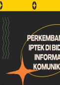 Materi Sejarah Perkembangan IPTEK di bidang Informasi Komunikasi