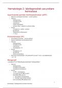 Hematologie 2: laboratoriumdiagnostiek secundaire hemostase