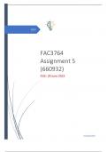 FAC3764 Assignment 5 (660932) 2023