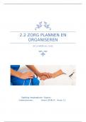 Beroepsproduct 2.2 "Zorg plannen en organiseren"