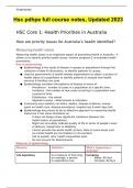 Hsc pdhpe full course notes, Updated 2023
