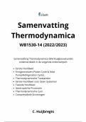 Samenvatting Thermodynamica WB1530-14