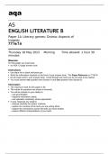 aqaAS ENGLISH LITERATURE B Paper 1A Literary genres: Drama: Aspects of tragedy (7716/1A) MAY 2023  QUESTION PAPER