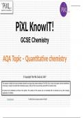 Quantitative Chemistry Revision