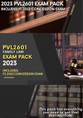 Exam Answers Pack PVL2601 Updated: Inlcudes F1 Concession Exam 2023: Covers almost every question ever asked!