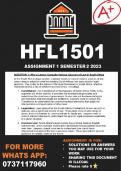 HFL1501 Assignment 1 Semester 2 2023 (ANSWERS)