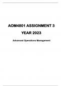 AOM4801 ASSIGNMENT NO.3 YEAR 2023 SOLUTIONS