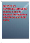 Seidel's Guide to Physical Examination 9th Edition Ball TEST BANK .pdf