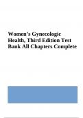 Test Bank For Women’s Gynecologic Health 3rd Edition | Complete | 2023/2024