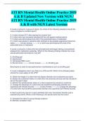 ATI RN Mental Health Online Practice 2019  A & B Updated New Version with NGN /  ATI RN Mental Health Online Practice 2019  A & B with NGN Latest Version