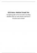 GCSE History Medicine Through Time - 16 marker complete guide