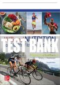 Test Bank For Williams' Nutrition for Health, Fitness and Sport, 13th Edition All Chapters - 9781260702361