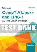 Test Bank For Linux+ and LPIC-1 Guide to Linux Certification - 6th - 2024 All Chapters - 9798214000800