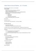Lecture notes Urban Places and Social Problems (7332D004BY) 