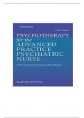 Psychotherapy for the Advanced Practice Psychiatric Nurse, Third Edition: A How-To Guide for Evidence- Based Practice 3rd	Edition Test Bank by Wheeler