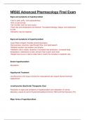 NR 565 / NR565 ADVANCED PHARMACOLOGY FINAL EXAM. QUESTIONS AND ANSWERS.
