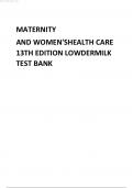 Maternity and Women's Health Nursing Lowdermilk Maternity Examination and History Taking 13th Edition Bickley Test Bank.pdf