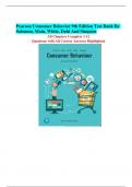 Pearson Consumer Behavior 9th Edition Test Bank By Solomon, Main, White, Dahi And Simpson