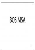 Samenvatting Fysiotherapie BOS (Body of Skills)  MSA jaar 2