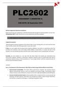PLC2602 Assignment 2 (Answers) Semester 2 - Due: 28 September 2023