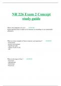 NR 226 Exam 2 Concept study guide