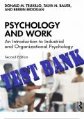 Psychology and Work An Introduction to Industrial and Organizational Psychology, 2e by Donald Truxillo, Talya Bauer, Berrin Erdogan-2-141 Test Bank