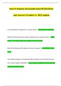 Exam Fx-Property and Casualty Exam/90 Questions  and Answers Graded A+ 2023 update