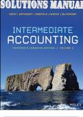 SOLUTIONS MANUAL for Intermediate Accounting, Volume 2, 13th Canadian Edition by Donald Kieso, Jerry Weygandt, Terry Warfield, Wiecek, and McConomy. ISBN-13 978-1119740445 (Chapters 13- 23 Plus Appendix)