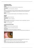 Diagnoses contactlens blok D leerjaar 2 optometrie voor het tentamen
