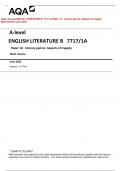 AQA  A-level ENGLISH LITERATURE B  7717/1A Paper 1A   Literary genres: Aspects of tragedy   Mark scheme June 2023