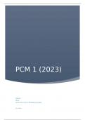 PCM 1 rapport 90/100