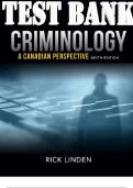 Criminology A Canadian Perspective 9th Edition Test Bank