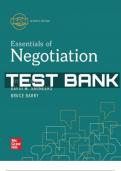 Essentials Of Negotiation 7th Edition Test Bank