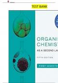 Organic Chemistry as a Second Language 5th Edition by David R. Klein - Complete, Elaborated and Latest Test bank - ALL Chapters(1-15) Included - Updated for 2023