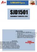 SJD1501 Assignment 7 Semester 2 2023 (643355)