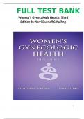 FULL TEST BANK for Women’s Gynecologic Health, Third Edition by Kerri Durnell Schuiling