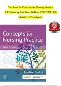 Concepts for Nursing Practice 3rd Edition TEST BANK by Jean Foret Giddens| Verified Chapter's 1 - 57 | Complete