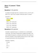 CHEM133 Week 15 Lesson 7 Quiz (All Correct)