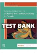 Test Bank For Leifer's Introduction to Maternity & Pediatric Nursing in Canada 1st Edition By Gloria Leifer; Lisa Keenan Lindsay ( ) / 9781771722049 / Chapter 1-33 /Complete Questions and Answers A+